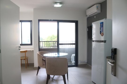 Sala de apartamento para alugar com 1 quarto, 27m² em Barra Funda, São Paulo