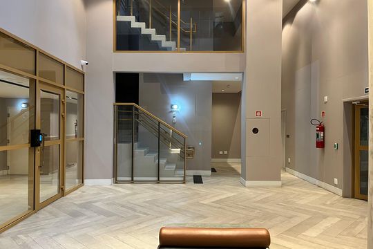 Hall de entrada de kitnet/studio para alugar com 1 quarto, 27m² em Barra Funda, São Paulo