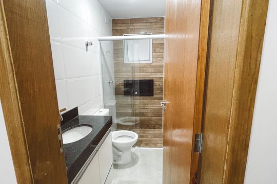 Banheiro de apartamento para alugar com 1 quarto, 30m² em Carandiru, São Paulo
