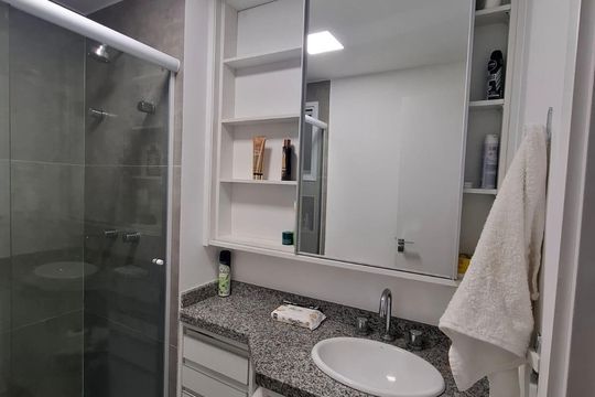 Banheiro 2 de apartamento à venda com 3 quartos, 134m² em Bosque da Saúde, São Paulo