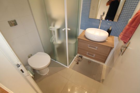 Banheiro Social de apartamento à venda com 2 quartos, 60m² em Alto do Mandaqui, São Paulo