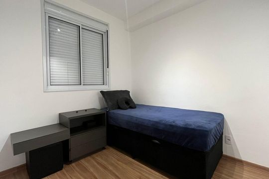 Quarto de apartamento à venda com 1 quarto, 26m² em Santo Amaro, São Paulo