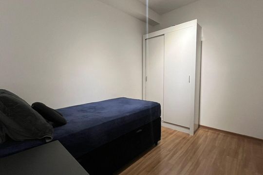 Quarto de apartamento à venda com 1 quarto, 26m² em Santo Amaro, São Paulo