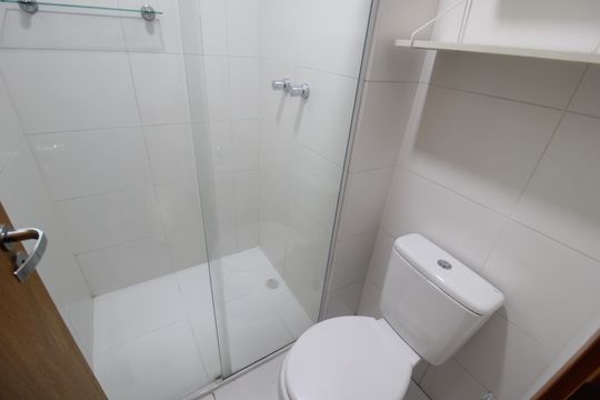 Banheiro Social de apartamento para alugar com 1 quarto, 42m² em Santana, São Paulo