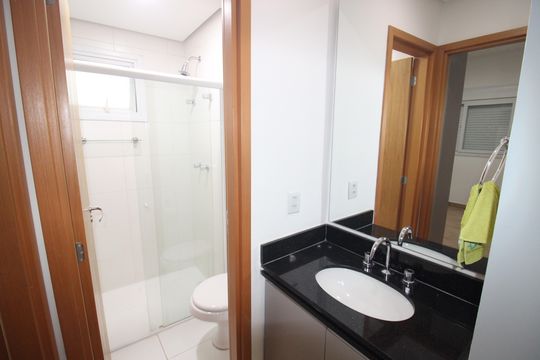 Banheiro Social de apartamento para alugar com 1 quarto, 42m² em Santana, São Paulo