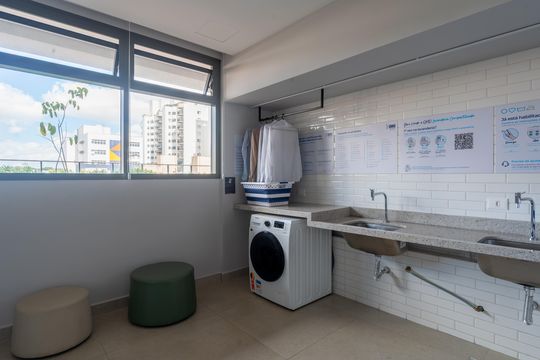 Área comum de apartamento à venda com 1 quarto, 27m² em Vila Clementino, São Paulo