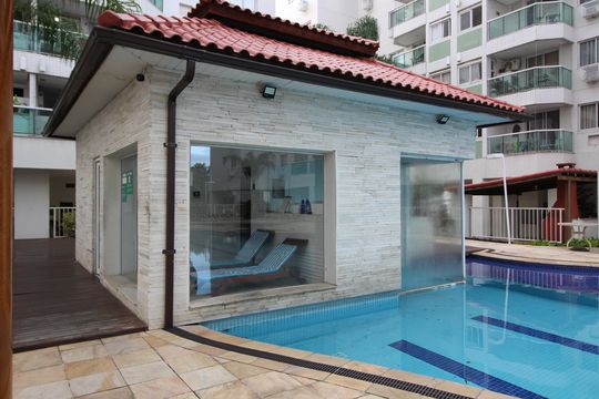 Área Comum - Sauna de apartamento à venda com 3 quartos, 110m² em Taquara, Rio de Janeiro