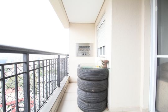 Varanda da Sala de apartamento à venda com 3 quartos, 70m² em Jardim Parque Morumbi, São Paulo