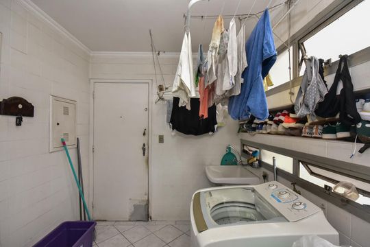 Área de Serviço de apartamento à venda com 3 quartos, 140m² em Vila Andrade, São Paulo