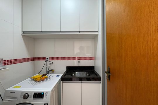 Lavanderia de apartamento à venda com 2 quartos, 104m² em Vila Camilópolis, Santo André