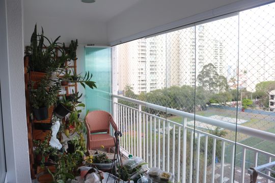 Varanda Sala de apartamento à venda com 3 quartos, 125m² em Boa Vista, São Caetano do Sul