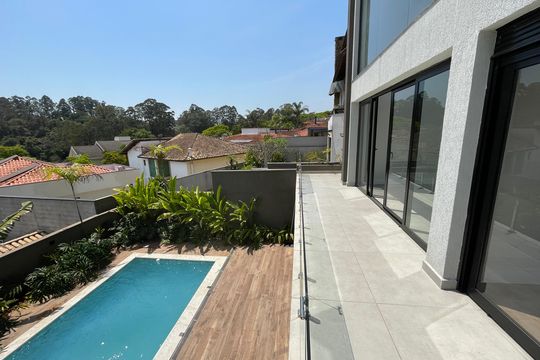 Varanda da Suíte 1 de casa de condomínio para alugar com 4 quartos, 484m² em São Paulo Ii, Cotia