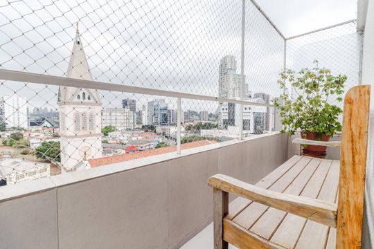 Varanda de apartamento para alugar com 1 quarto, 42m² em Pinheiros, São Paulo