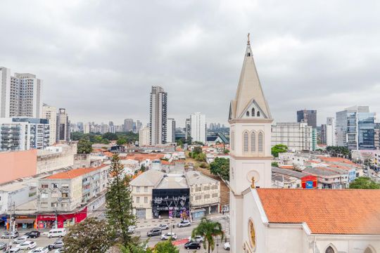 Vista da Varanda de apartamento para alugar com 1 quarto, 42m² em Pinheiros, São Paulo