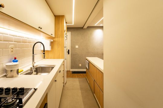 Cozinha Americana de apartamento para alugar com 2 quartos, 62m² em Chácara Santo Antônio, São Paulo
