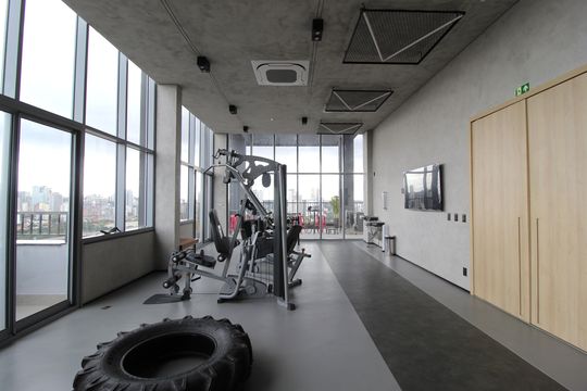 Área Comum - Academia de kitnet/studio para alugar com 1 quarto, 24m² em Vila Olímpia, São Paulo