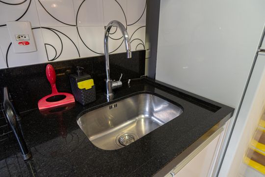 Cozinha de apartamento à venda com 1 quarto, 48m² em Cerqueira César, São Paulo