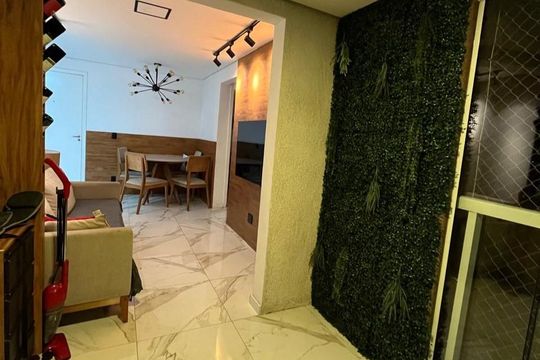 Varanda da Sala de apartamento à venda com 2 quartos, 60m² em Vila Ema, São Paulo