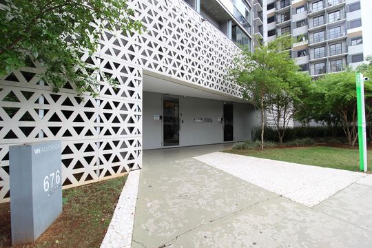 Fachada e Portaria de kitnet/studio para alugar com 1 quarto, 30m² em Vila Olímpia, São Paulo