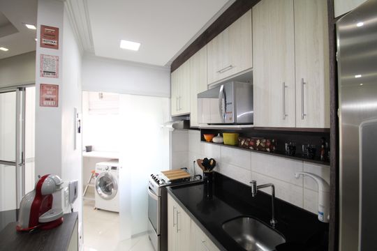 Cozinha de apartamento à venda com 2 quartos, 47m² em Vila Bela Vista (zona Norte), São Paulo