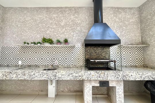 Área comum - Churrasqueira de apartamento para alugar com 2 quartos, 40m² em Jardim Oriental, São Paulo