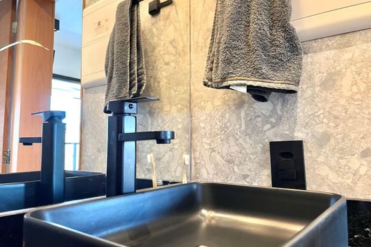 Banheiro Social de apartamento à venda com 1 quarto, 37m² em Chácara Inglesa, São Paulo