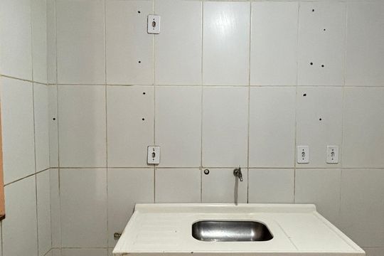 Cozinha de apartamento à venda com 2 quartos, 55m² em Jardim do Estádio, Santo André