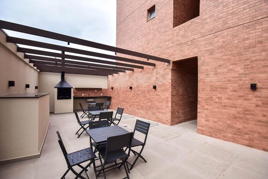 Área comum - Churrasqueira de apartamento para alugar com 2 quartos, 44m² em Jardim Tres Irmaos, Taboão da Serra