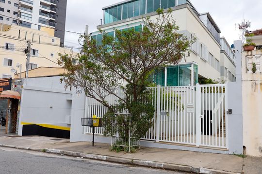 Fachada de casa de condomínio à venda com 3 quartos, 92m² em Vila Osasco, Osasco