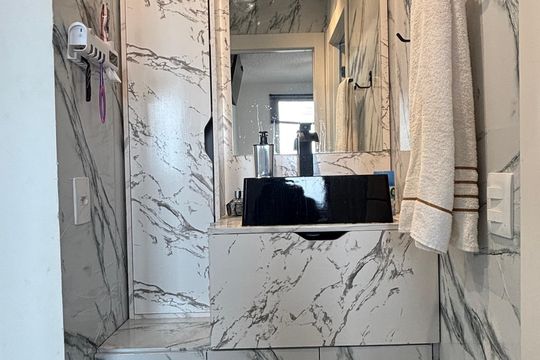 Banheiro de apartamento para alugar com 2 quartos, 35m² em Santa Maria, Santo André