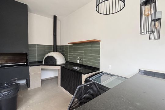 Área comum - Churrasqueira de apartamento para alugar com 2 quartos, 35m² em Santa Maria, Santo André