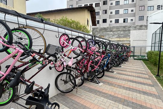 bicicletário de apartamento para alugar com 2 quartos, 35m² em Santa Maria, Santo André