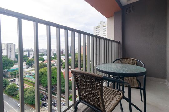 Varanda de apartamento para alugar com 1 quarto, 26m² em Cidade Monções, São Paulo