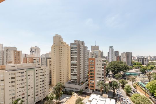 Varanda - Vista de apartamento para alugar com 1 quarto, 26m² em Cidade Monções, São Paulo
