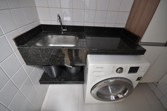 Área de Serviço de casa para alugar com 2 quartos, 80m² em Vila Gustavo, São Paulo