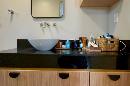 Banheiro da Suíte de apartamento à venda com 3 quartos, 117m² em Vila Madalena, São Paulo