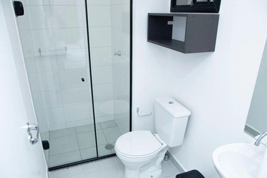 Banheiro de apartamento à venda com 1 quarto, 35m² em Bela Vista, São Paulo