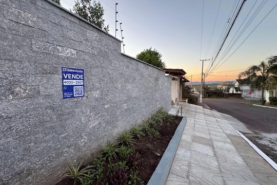 Fachada - Placa de casa à venda com 3 quartos, 105m² em Santo Andre, São Leopoldo