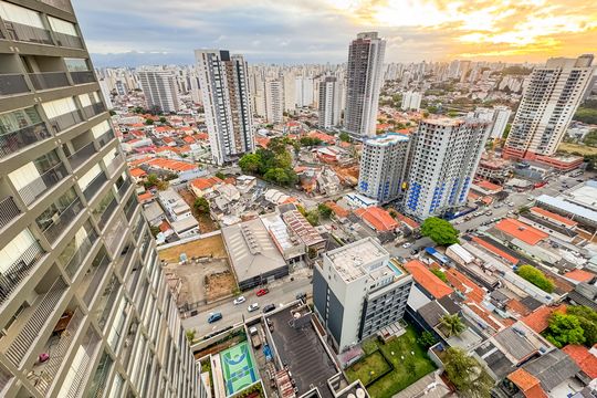 Vista da Sala de apartamento à venda com 2 quartos, 72m² em Ipiranga, São Paulo