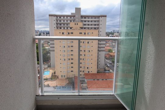 Varanda da Sala de apartamento à venda com 2 quartos, 32m² em Jardim Monte Kemel, São Paulo