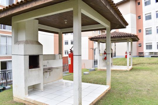 Área comum - Churrasqueira de apartamento para alugar com 2 quartos, 48m² em Santa Cândida, Curitiba
