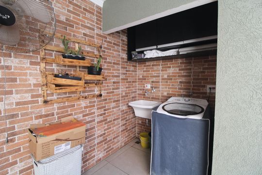 Área de Serviço de casa à venda com 3 quartos, 125m² em Campo Grande, São Paulo