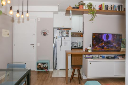Sala de apartamento para alugar com 2 quartos, 56m² em Lapa, São Paulo