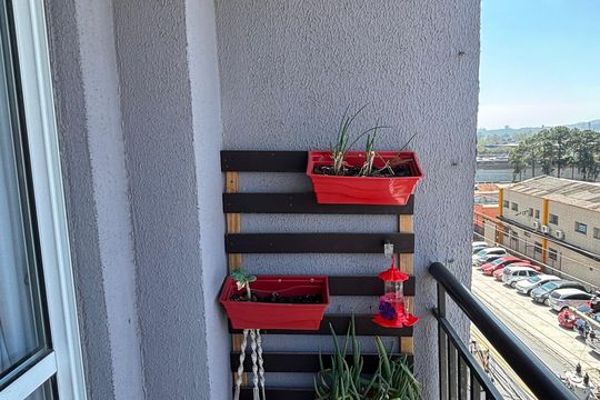 Varanda de apartamento à venda com 2 quartos, 57m² em Vila Homero Thon, Santo André