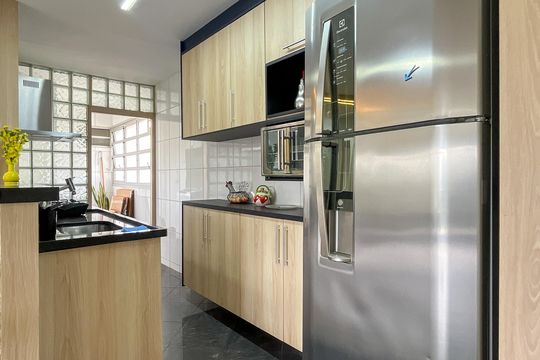 Cozinha de apartamento para alugar com 3 quartos, 78m² em City América, São Paulo