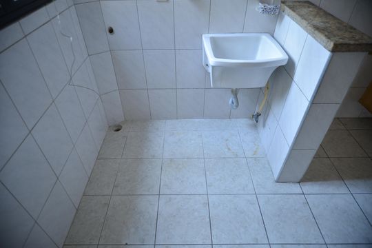 Área de Serviço de apartamento à venda com 2 quartos, 70m² em Vila Valparaíso, Santo André
