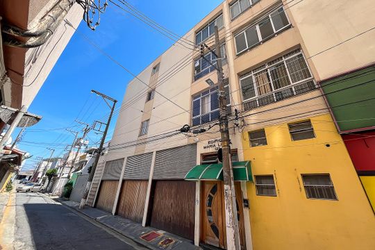 Fachada + plaquinha de apartamento à venda com 3 quartos, 100m² em Vila Franca, São Bernardo do Campo