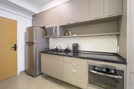 Cozinha de kitnet/studio à venda com 1 quarto, 30m² em Vila Mariana, São Paulo