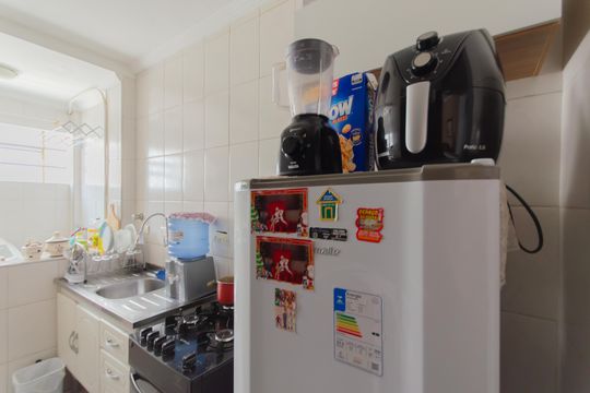 Cozinha de apartamento à venda com 1 quarto, 49m² em Liberdade, São Paulo