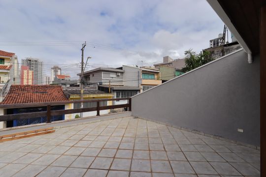 Varanda da Suíte 2 de casa à venda com 4 quartos, 311m² em Vila Valparaíso, Santo André
